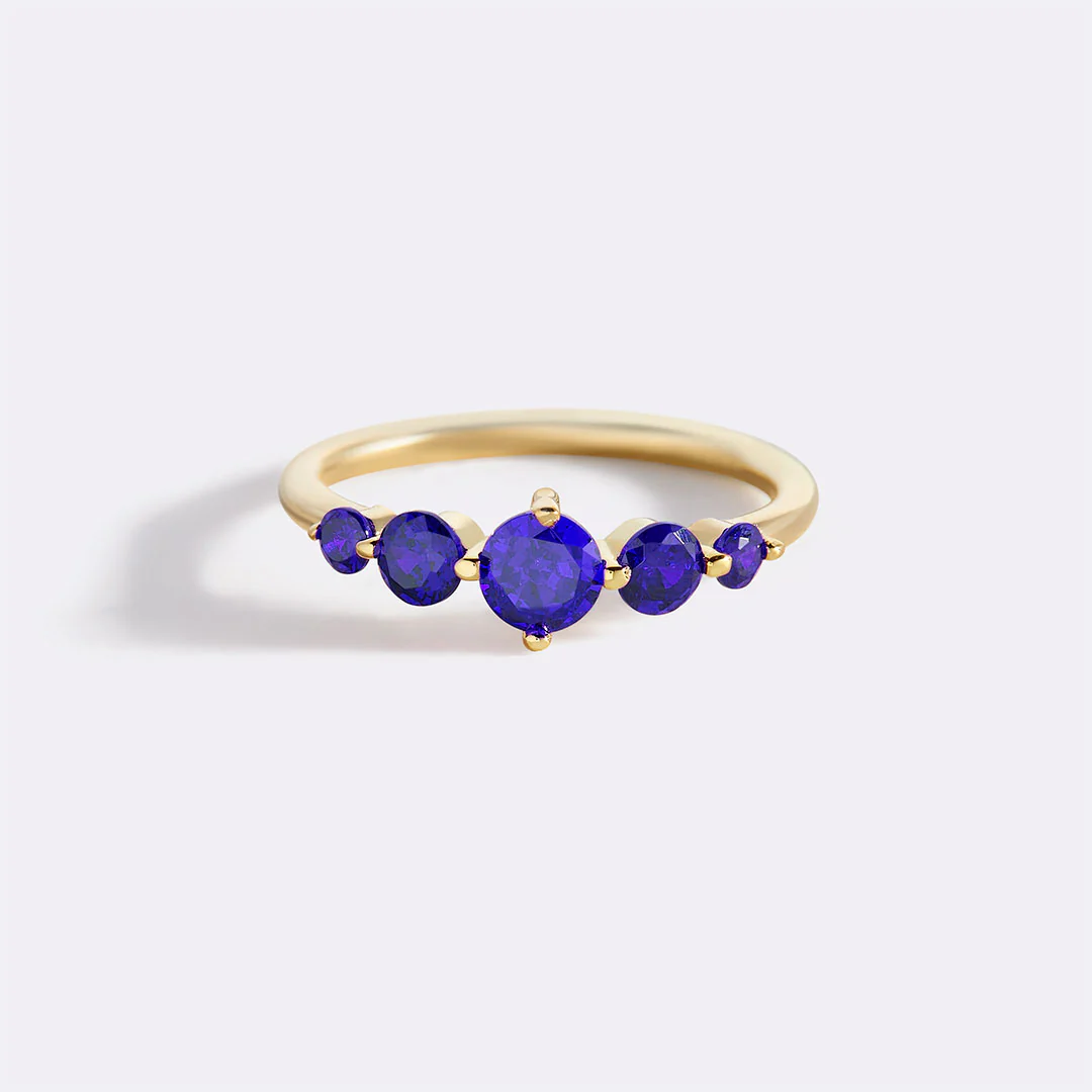 Five Stone Statement Birthstone Ring - Image 68