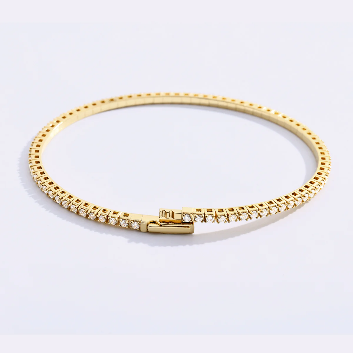 Flexible Diamond Tennis Bracelet - Image 11