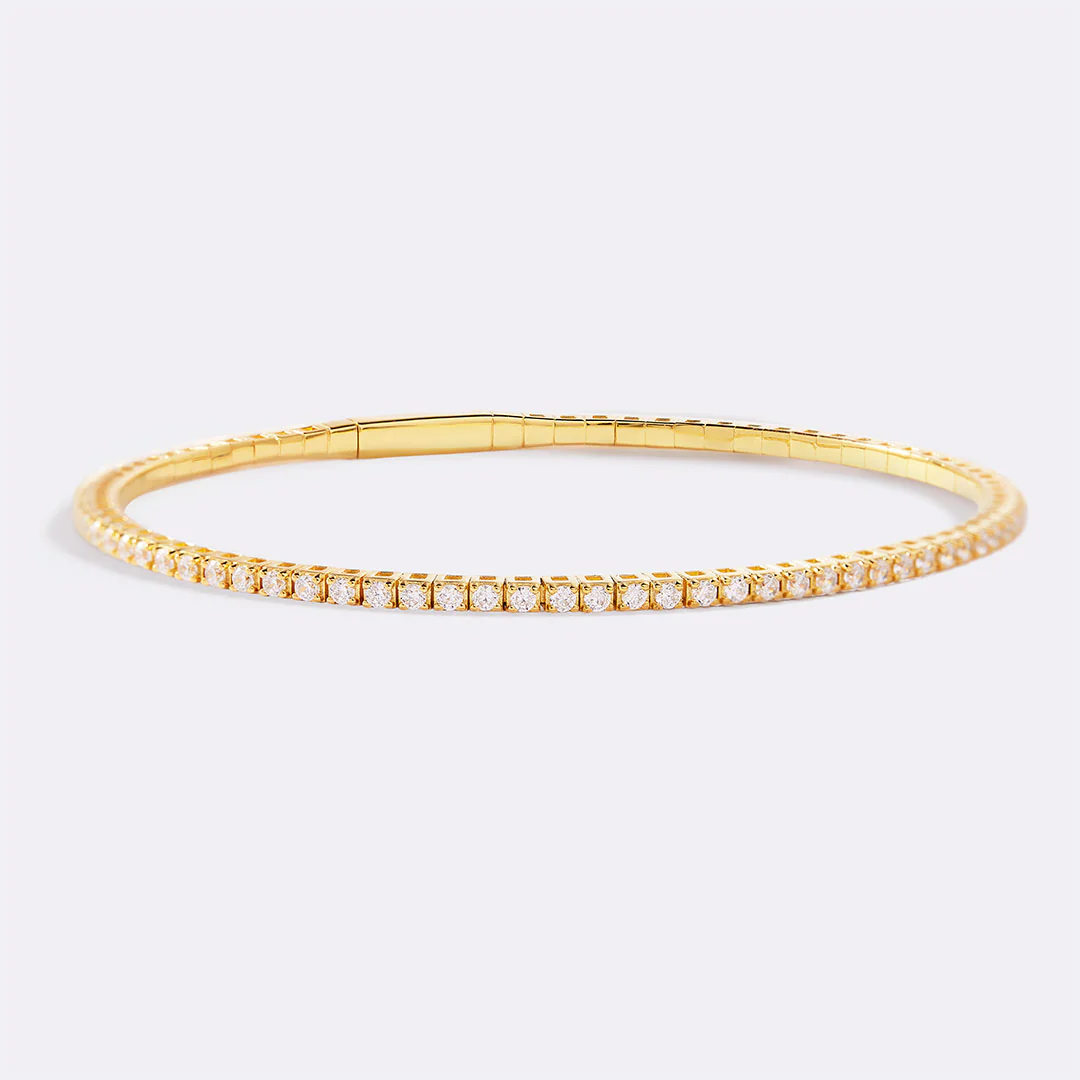 Flexible Diamond Tennis Bracelet - Image 12