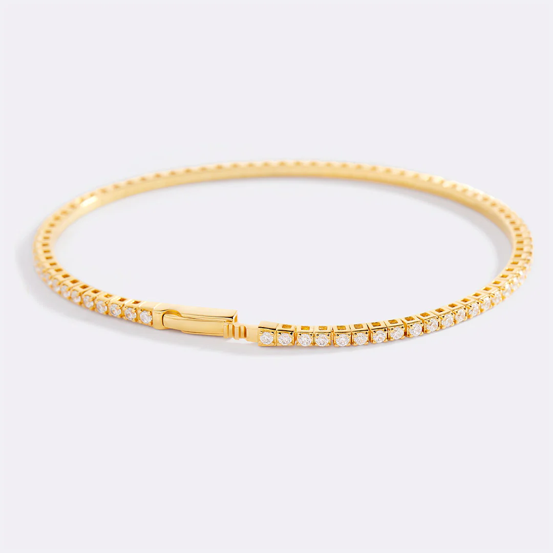 Flexible Diamond Tennis Bracelet - Image 13