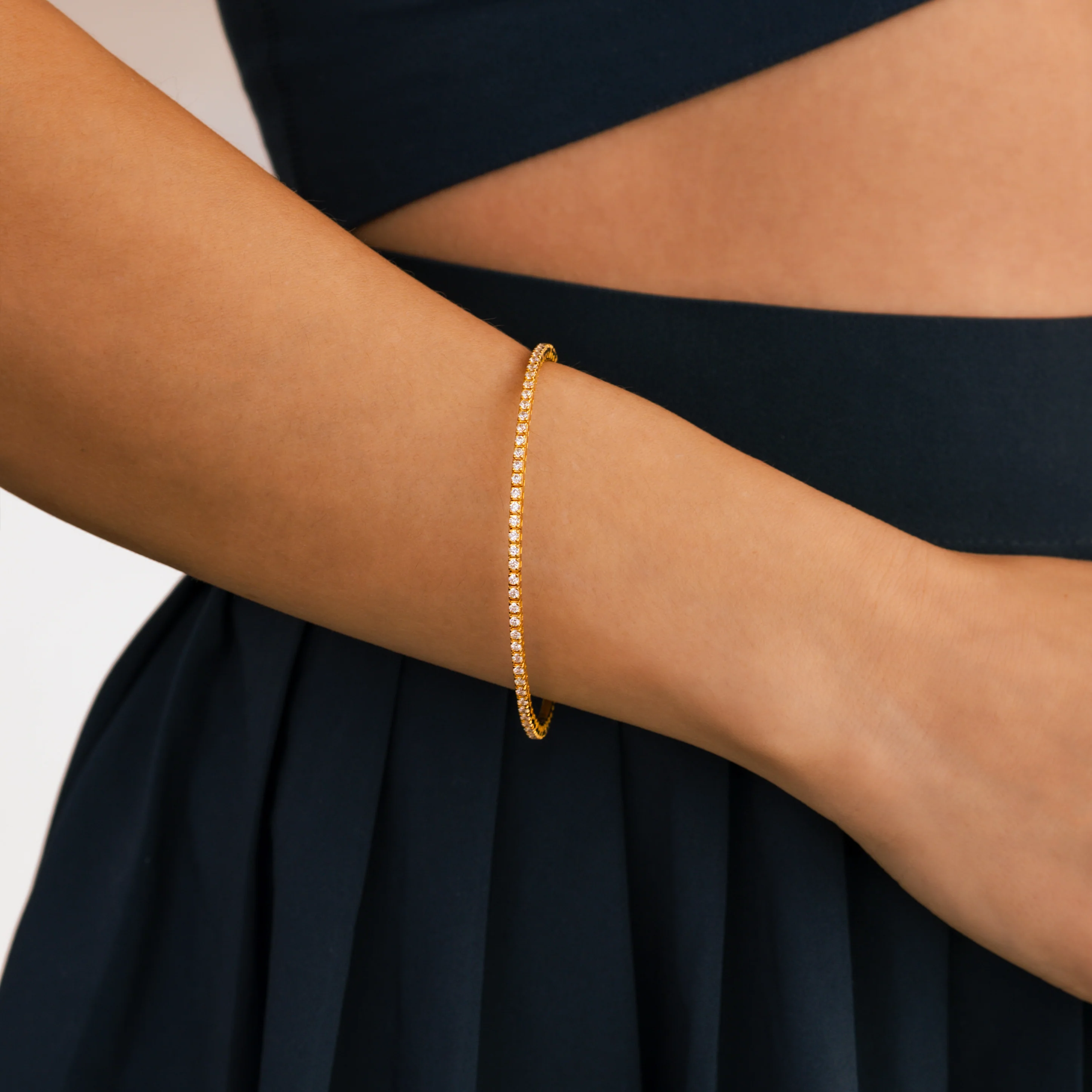 Flexible Diamond Tennis Bracelet - Image 14