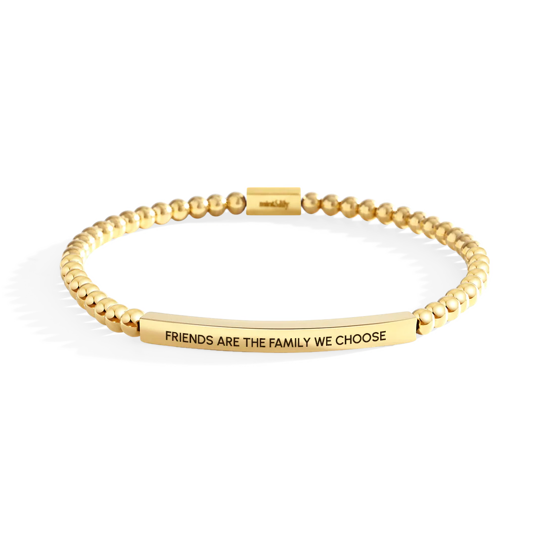 Friends Are The Family We Choose Beaded Inspire Bracelet