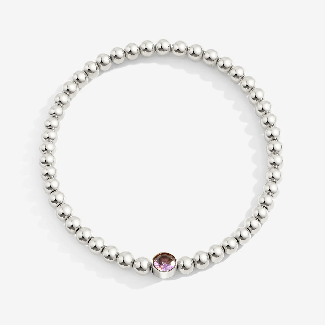 Gold Beaded Bubble Birthstone Bracelet - Image 27