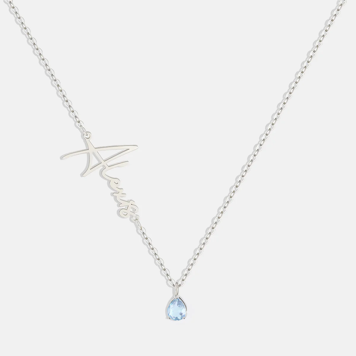 Handmade Birthstone Name Necklace - Image 108