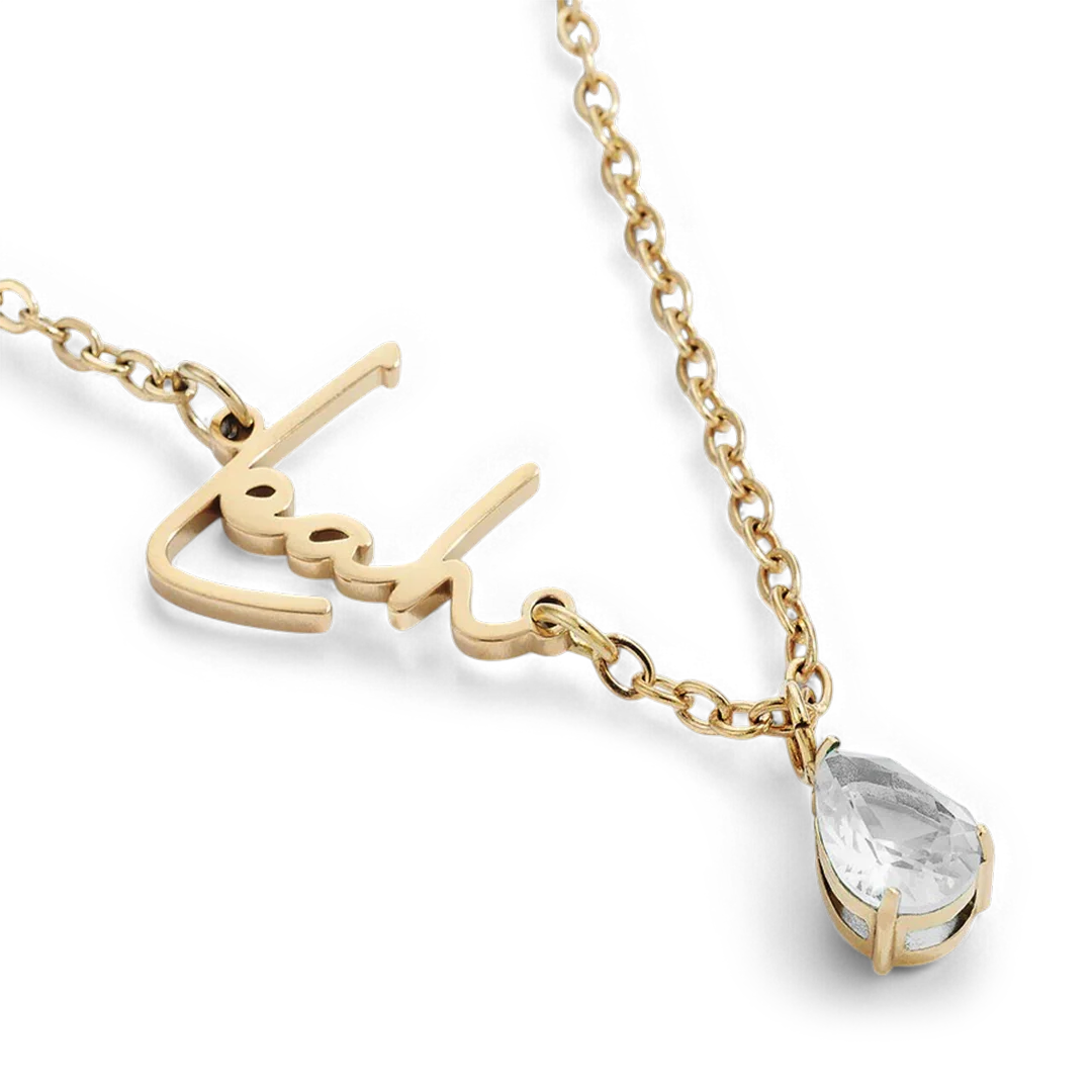 Handmade Birthstone Name Necklace - Image 118
