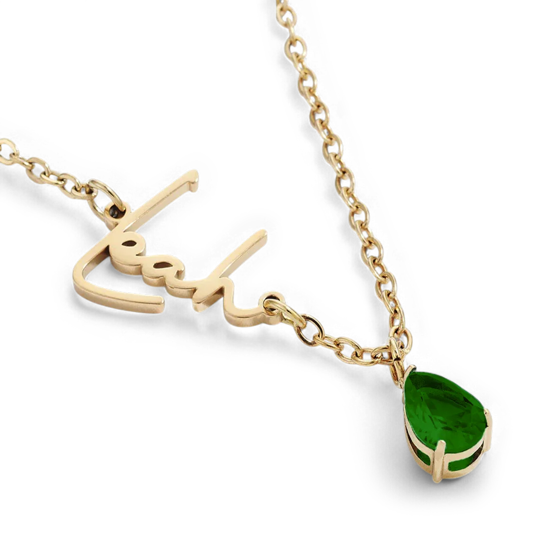 Handmade Birthstone Name Necklace - Image 134