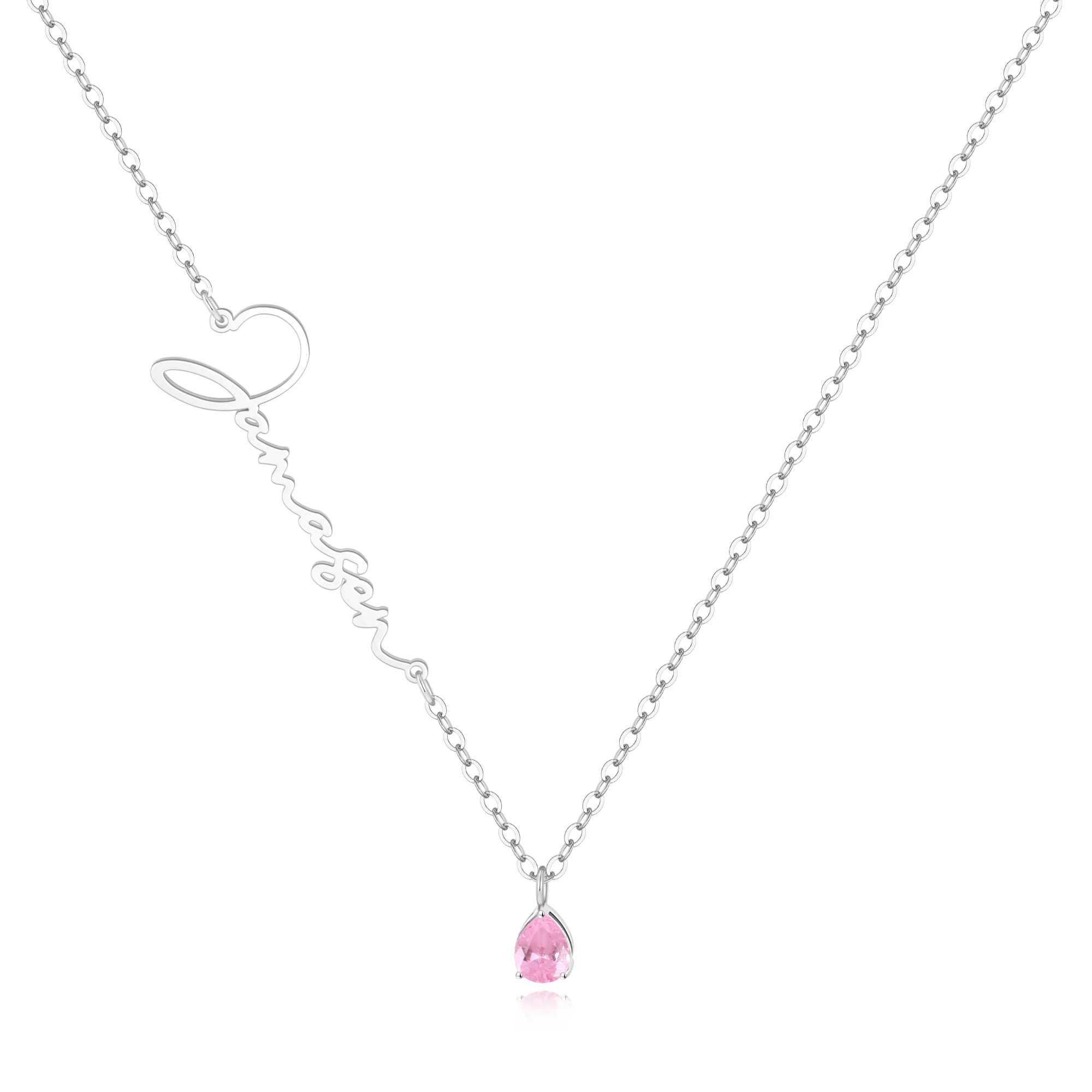 Handmade Birthstone Name Necklace - Image 14