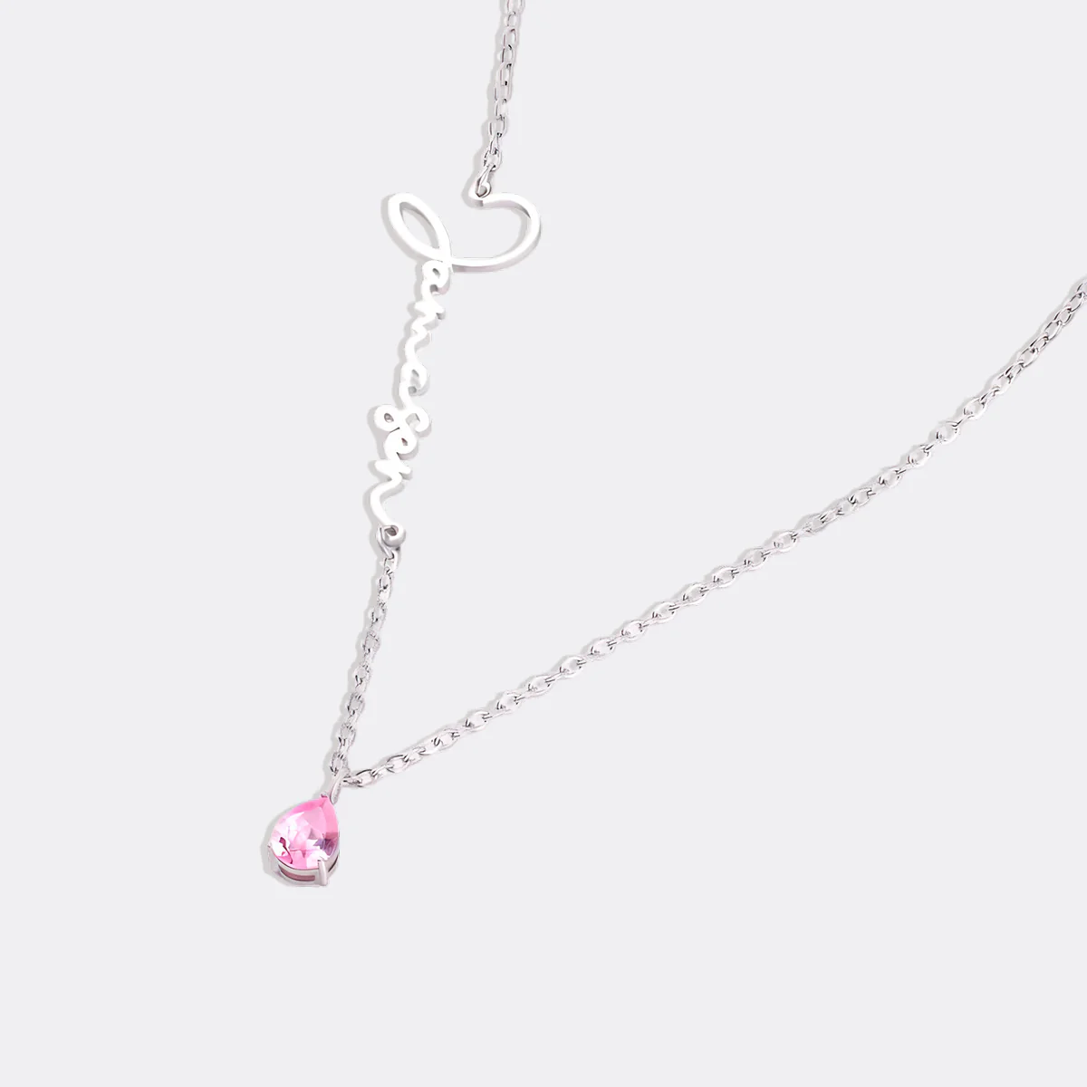 Handmade Birthstone Name Necklace - Image 48