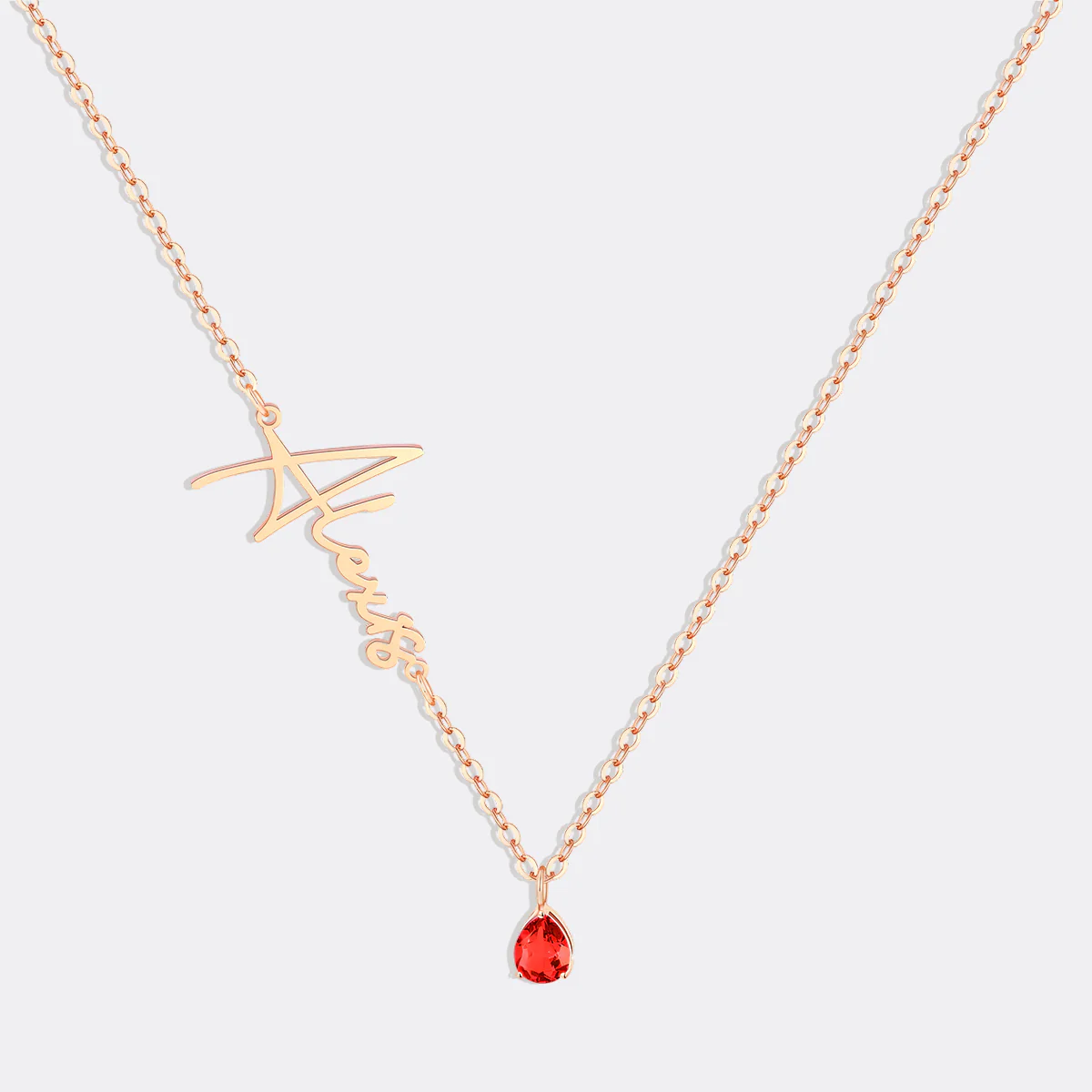 Handmade Birthstone Name Necklace - Image 64