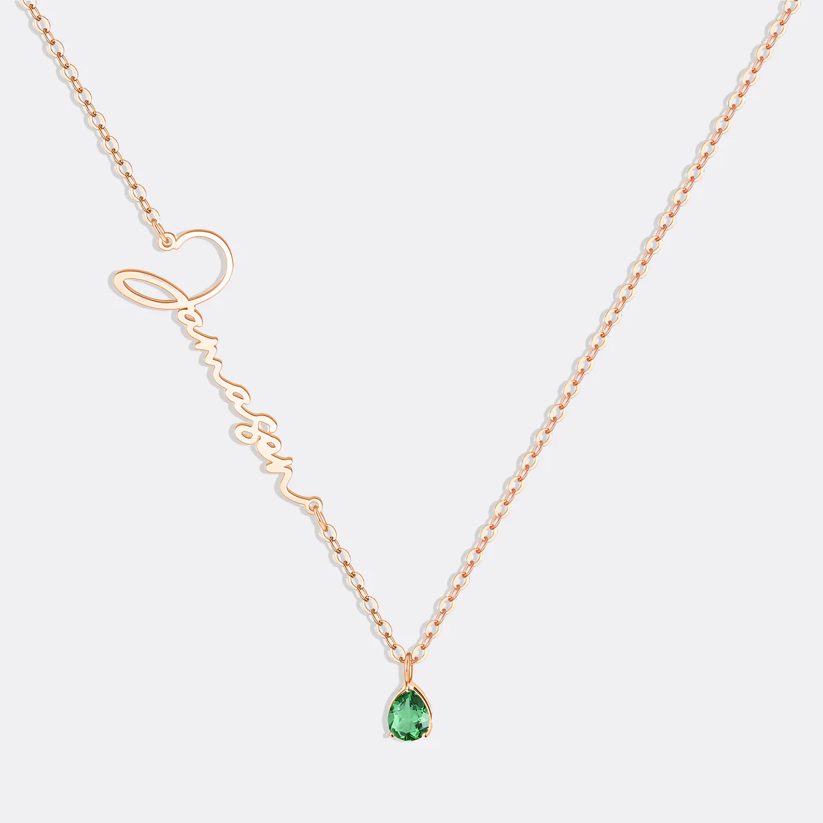 Handmade Birthstone Name Necklace - Image 68