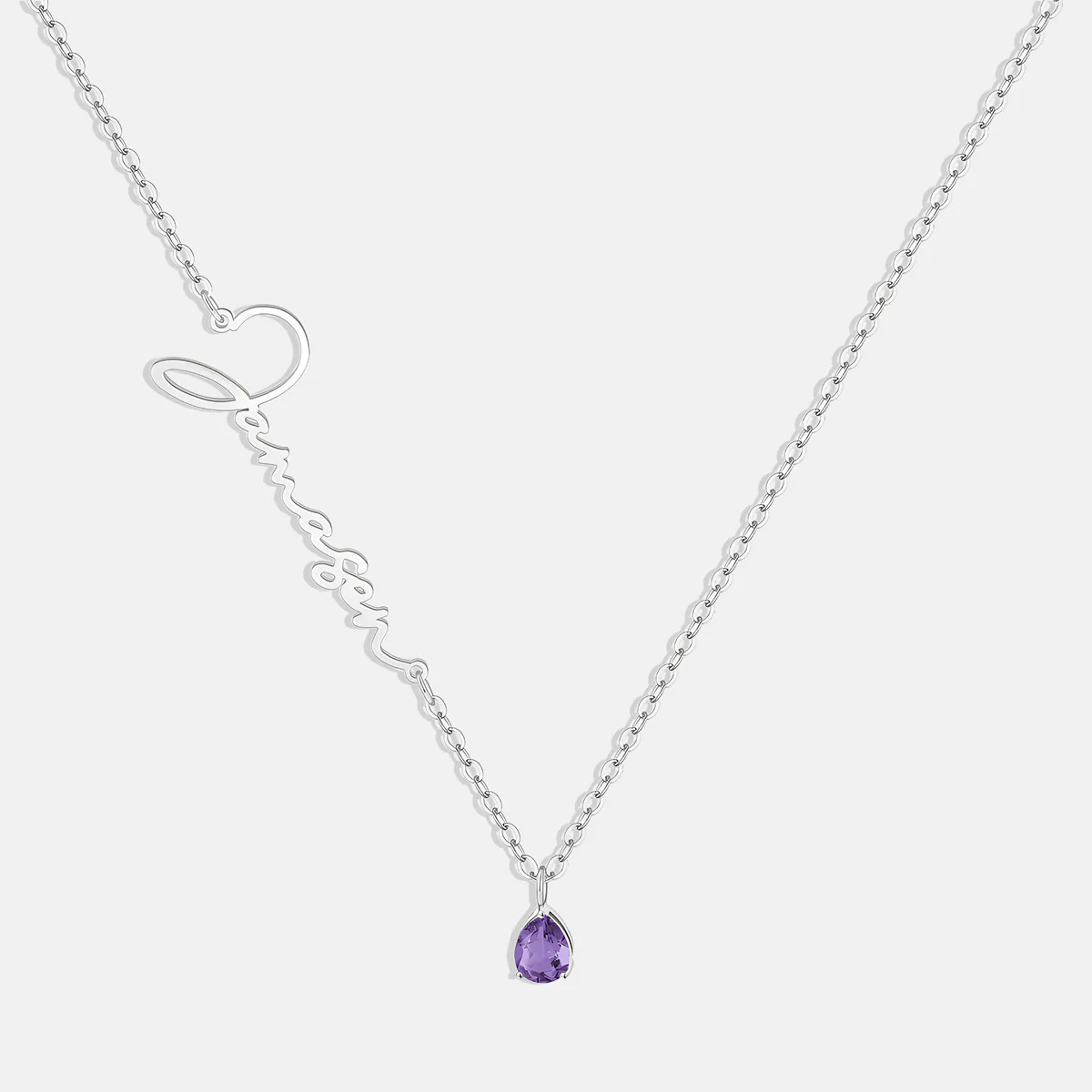 Handmade Birthstone Name Necklace - Image 77