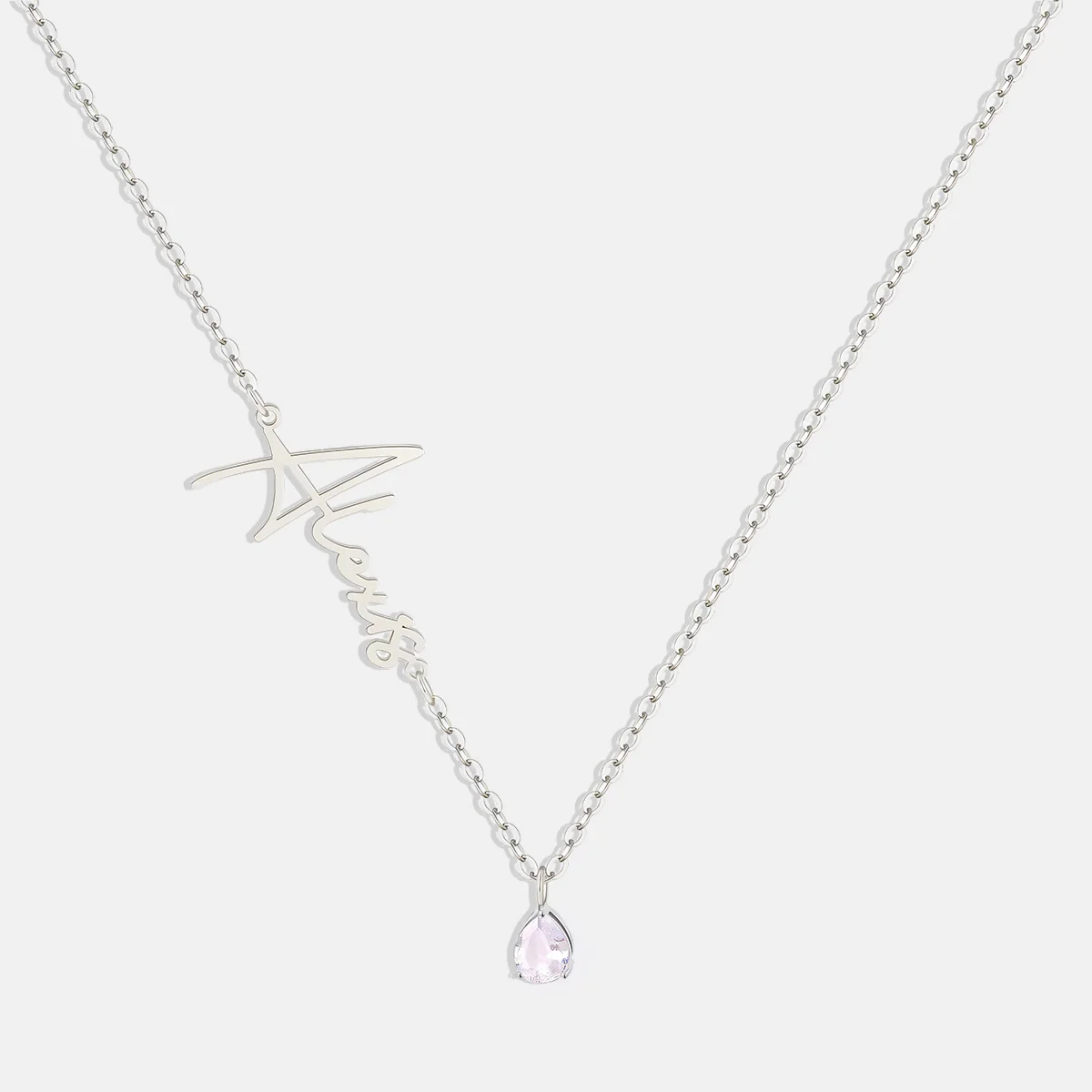 Handmade Birthstone Name Necklace - Image 79