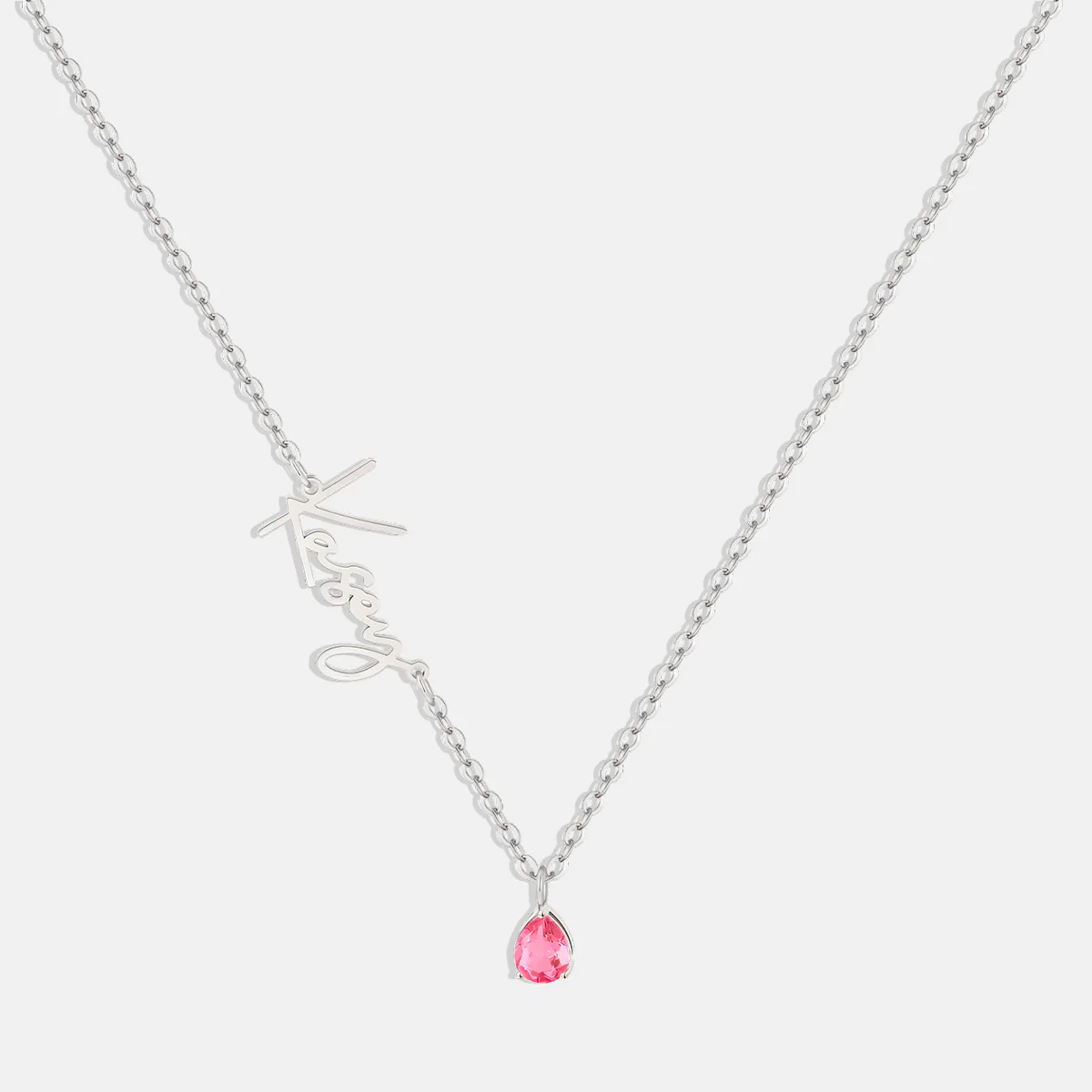 Handmade Birthstone Name Necklace - Image 82