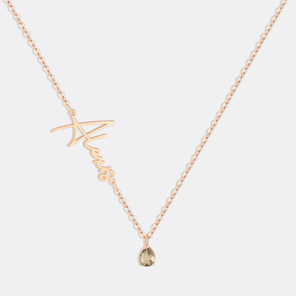 Handmade Birthstone Name Necklace - Image 90