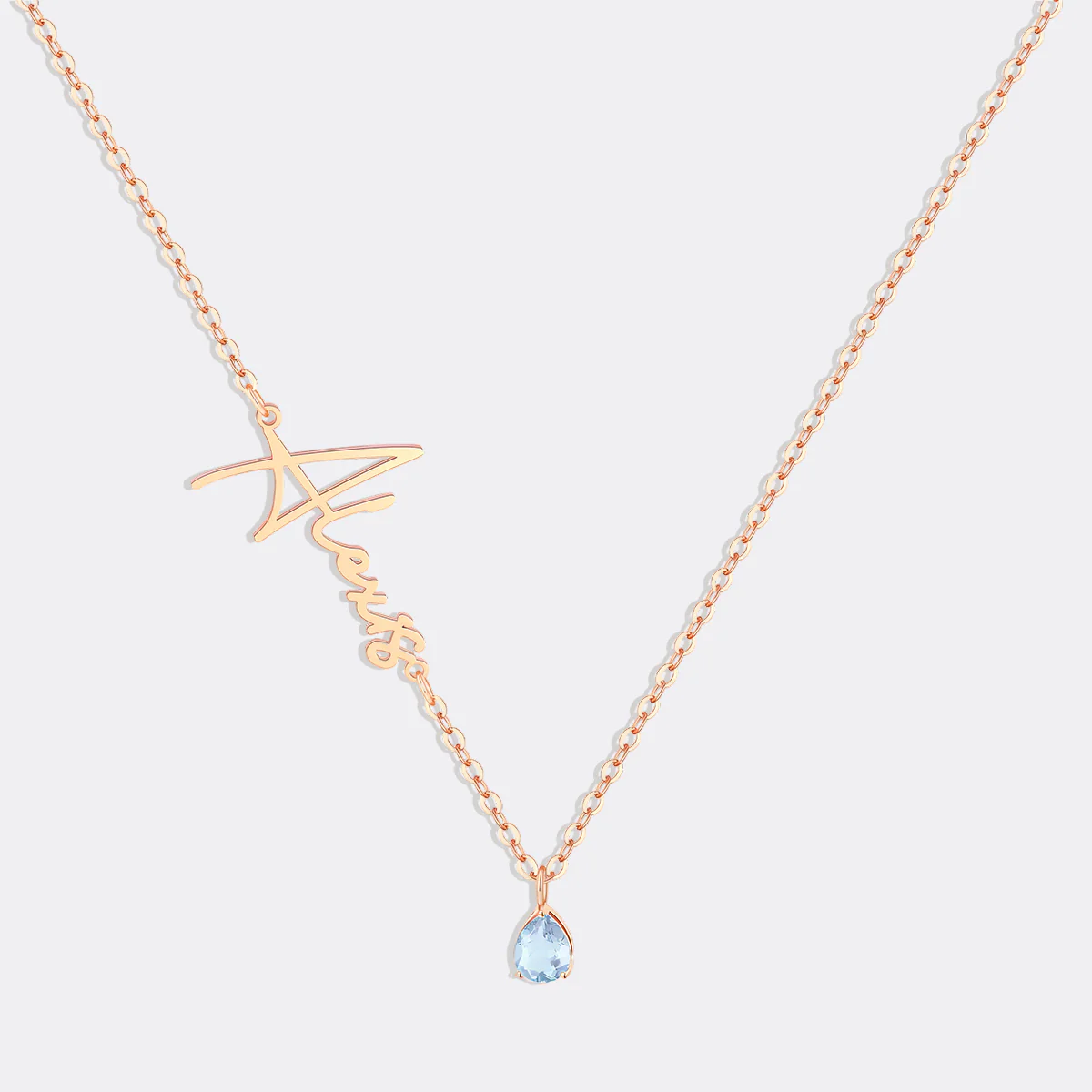 Handmade Birthstone Name Necklace - Image 91