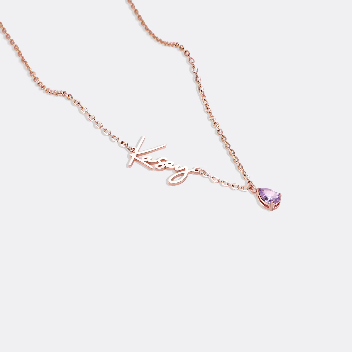 Handmade Birthstone Name Necklace - Image 96