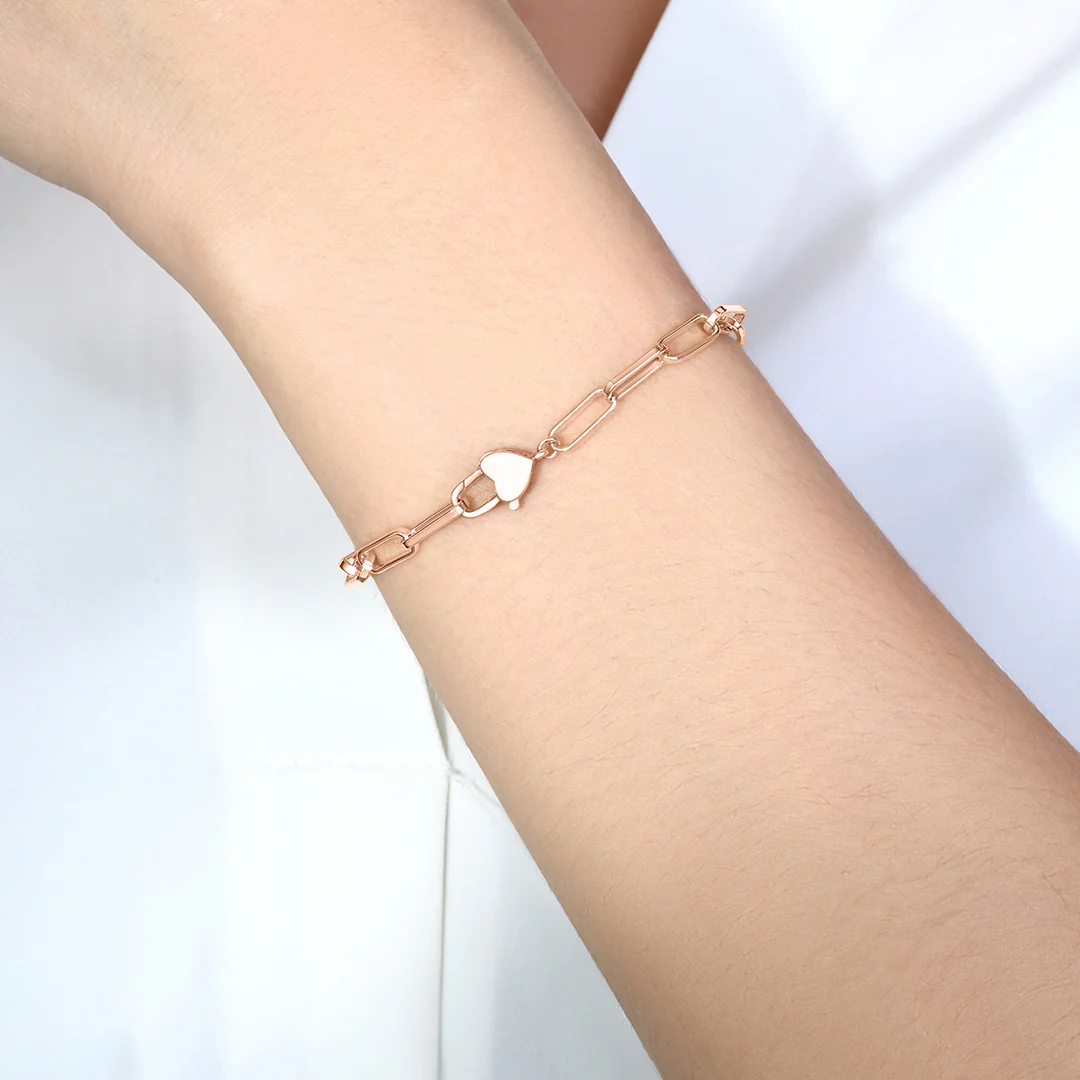 Heart Padlock Bracelet - Image 7