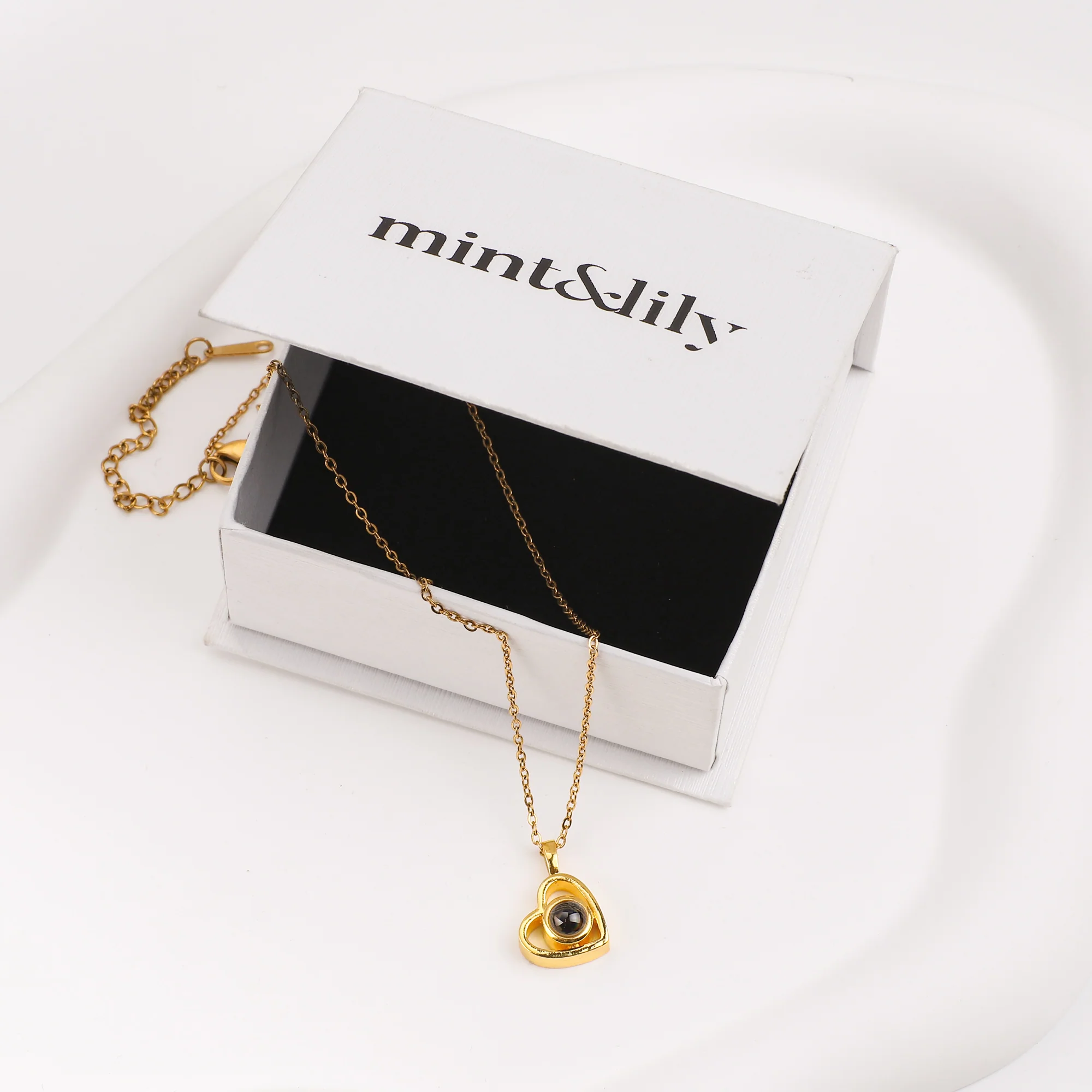 Personalized Heart Photo Necklace - Image 14