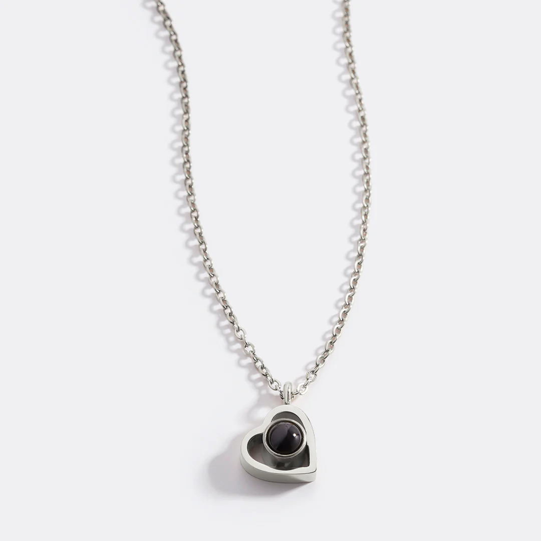 Personalized Heart Photo Necklace - Image 22