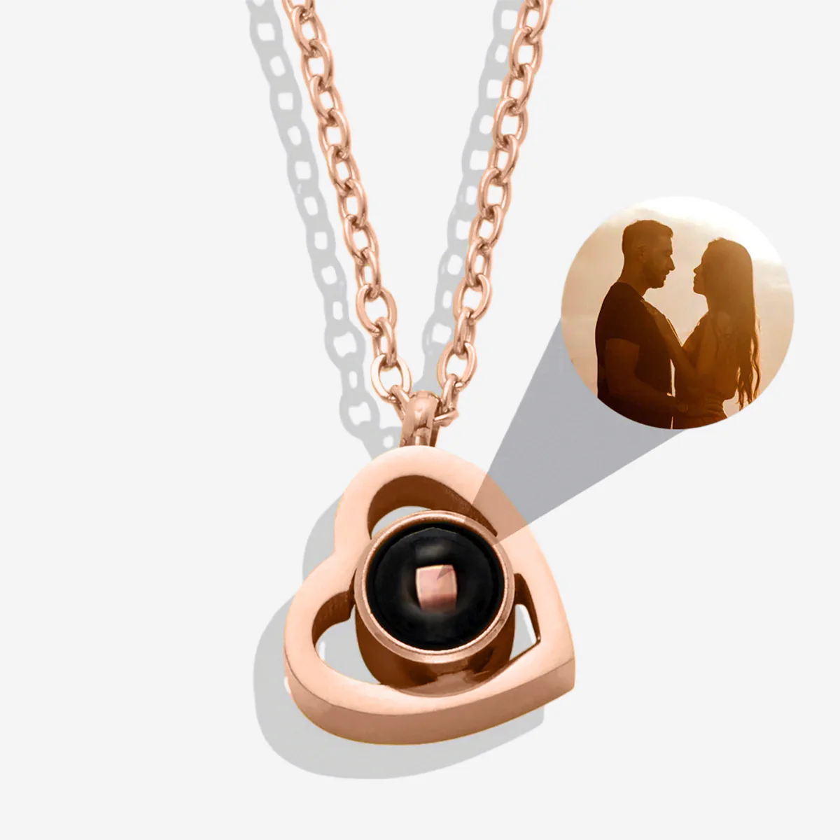 Personalized Heart Photo Necklace - Image 28