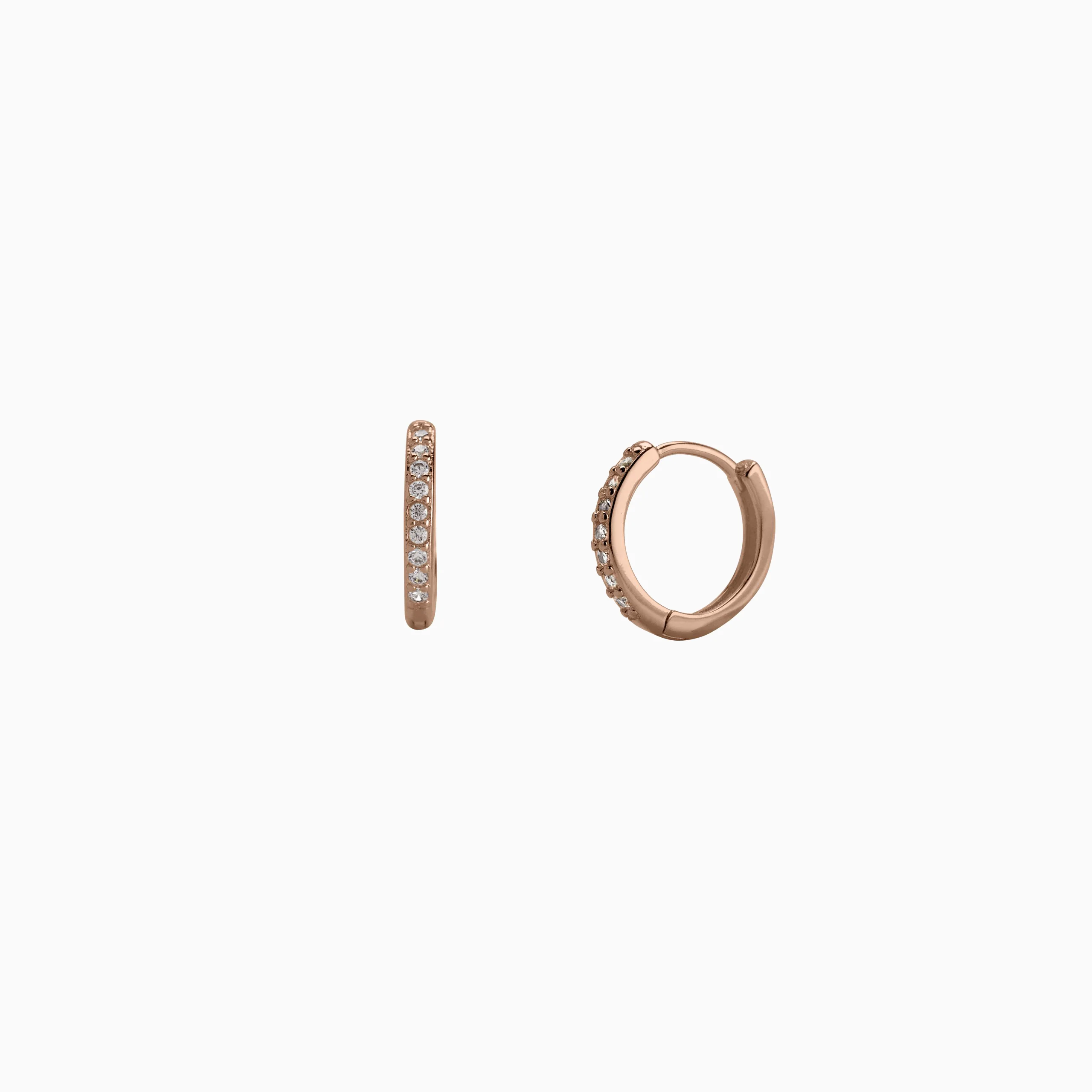 Pave Huggie Hoop Earrings - Image 21