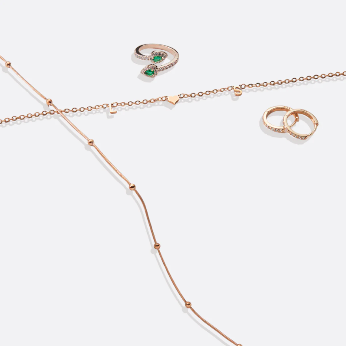 Pave Huggie Hoop Earrings - Image 36