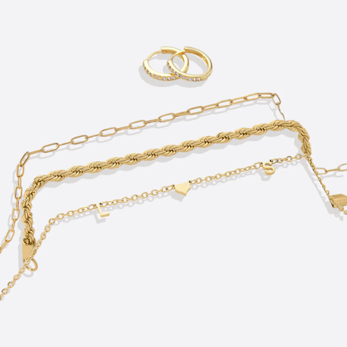Pave Huggie Hoop Earrings - Image 37