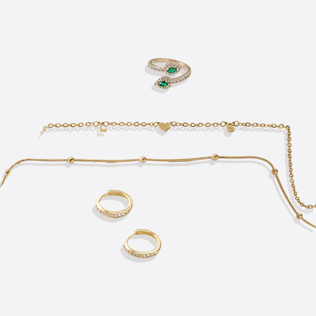Pave Huggie Hoop Earrings - Image 38
