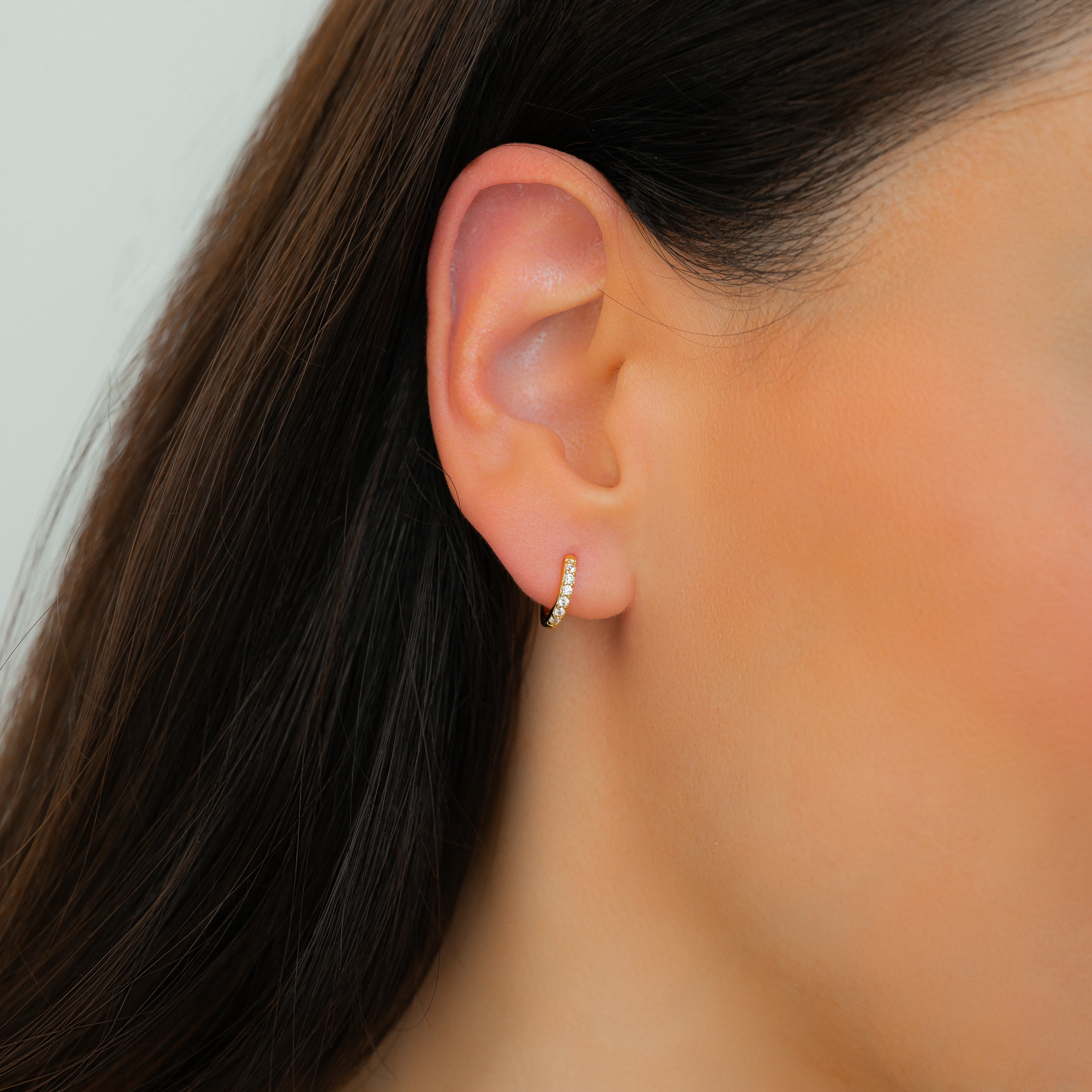 Pave Huggie Hoop Earrings - Image 65