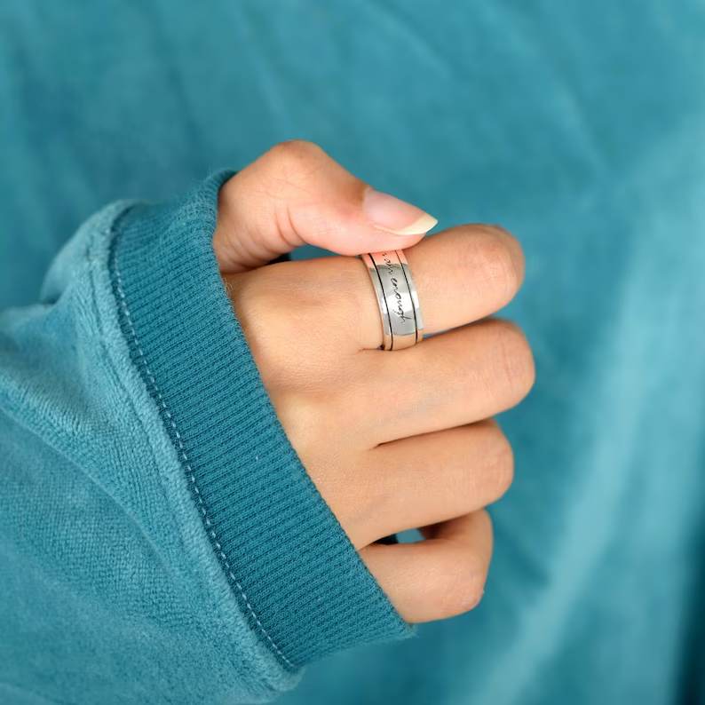 I am Enough Spinning Fidget Ring - Image 5