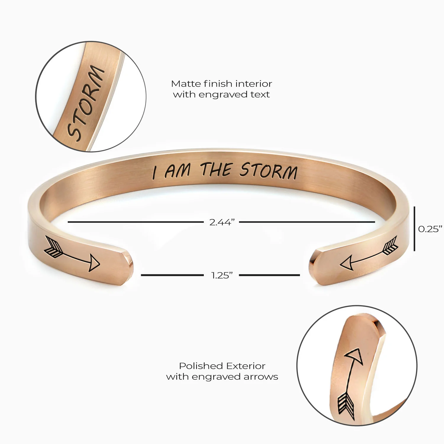 I Am The Storm Cuff Bracelet - Image 27