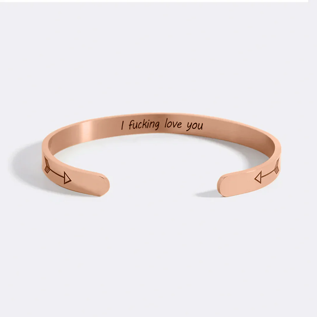 I Fucking Love You Personalizable Cuff Bracelet - Image 38
