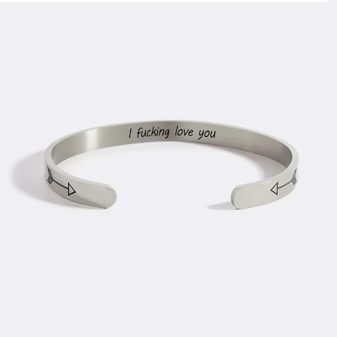 I Fucking Love You Personalizable Cuff Bracelet - Image 39