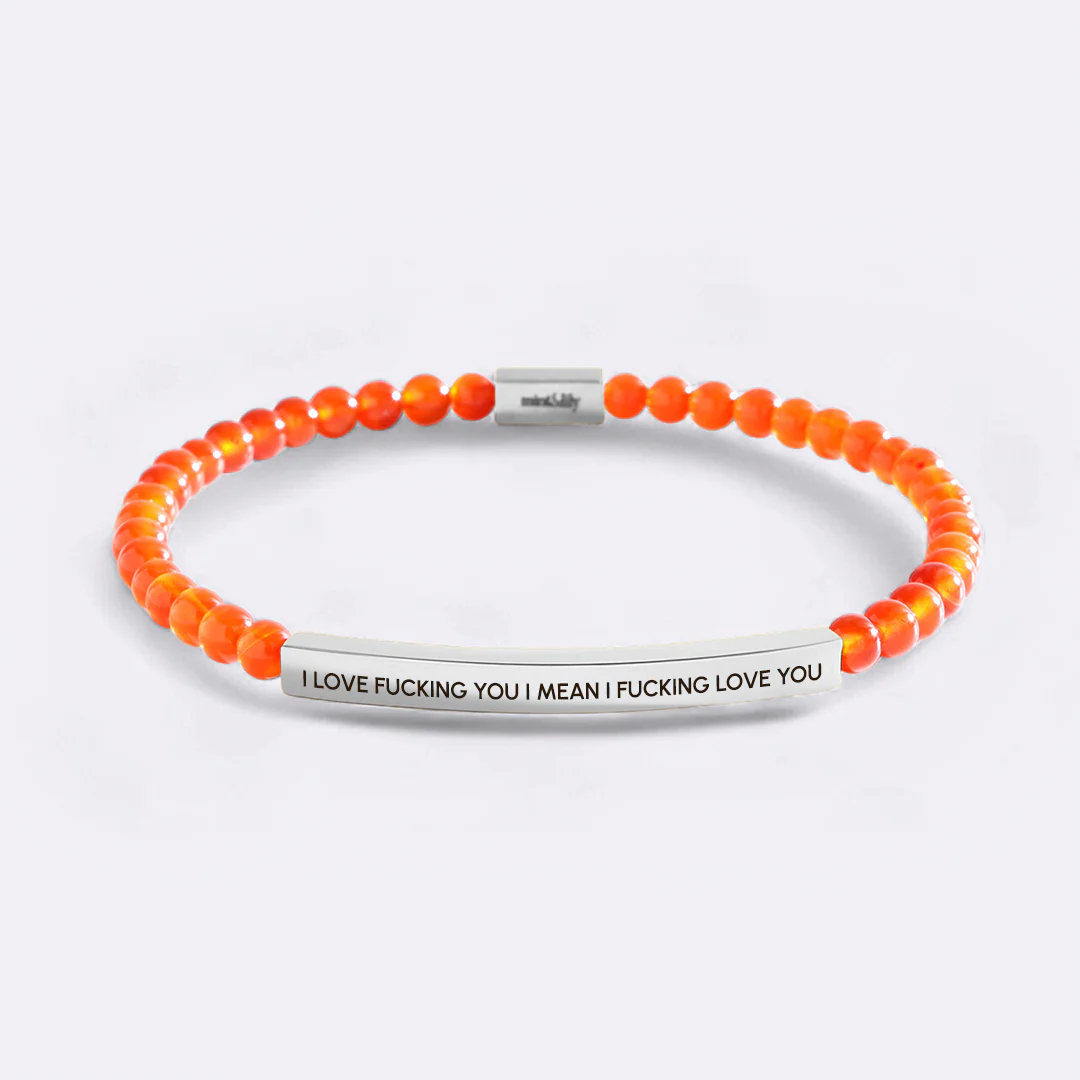 I Love Fucking You I Mean I Fucking Love you Beaded Inspire Bracelet - Image 11