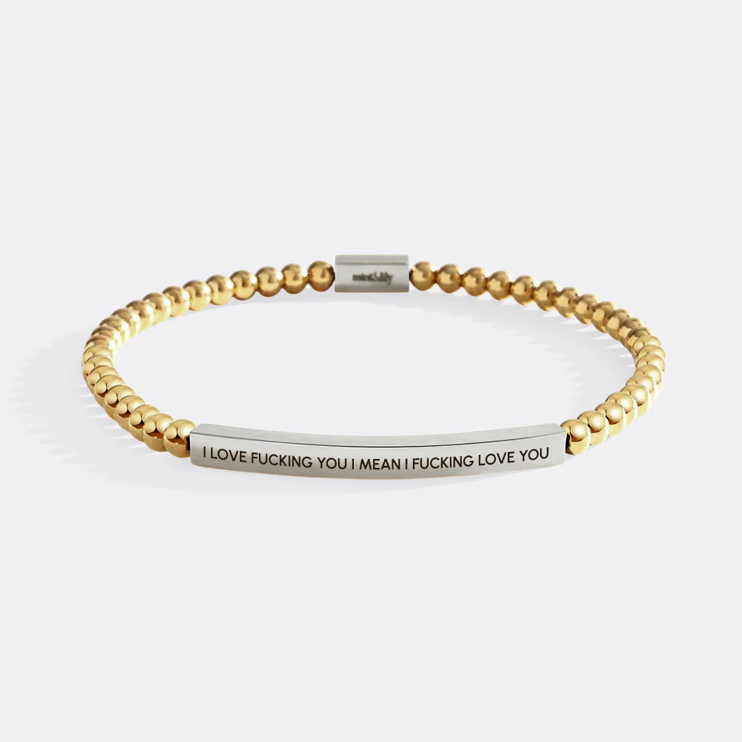 I Love Fucking You I Mean I Fucking Love you Beaded Inspire Bracelet - Image 13