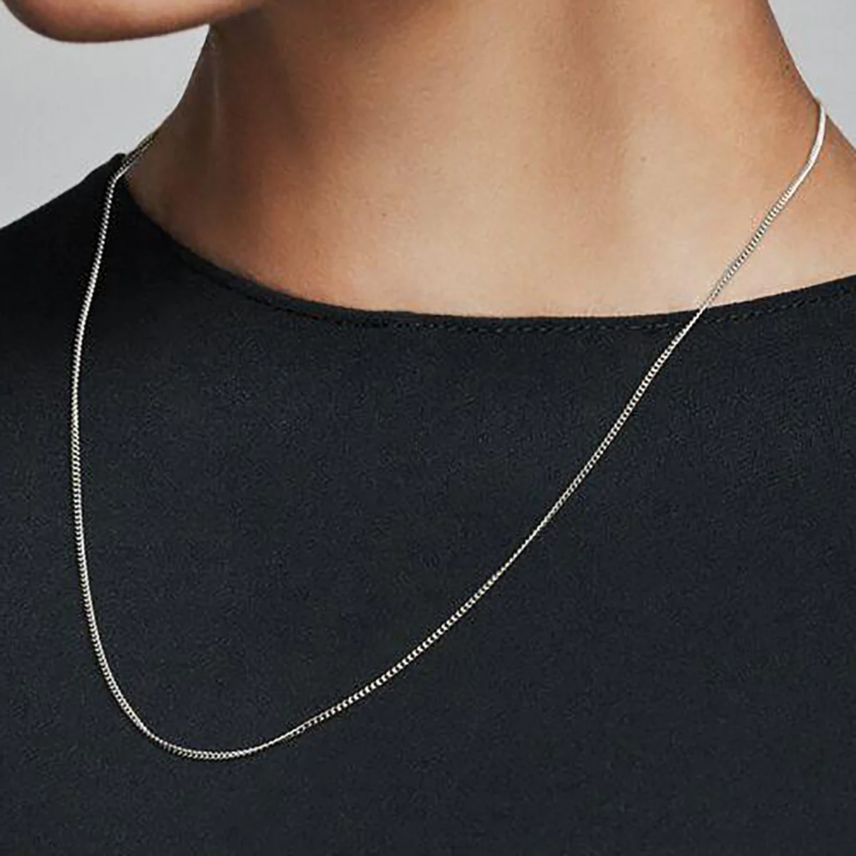 Italian Milano Sterling Silver Adjustable Chain Necklace - Image 15