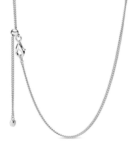 Italian Milano Sterling Silver Adjustable Chain Necklace - Image 6