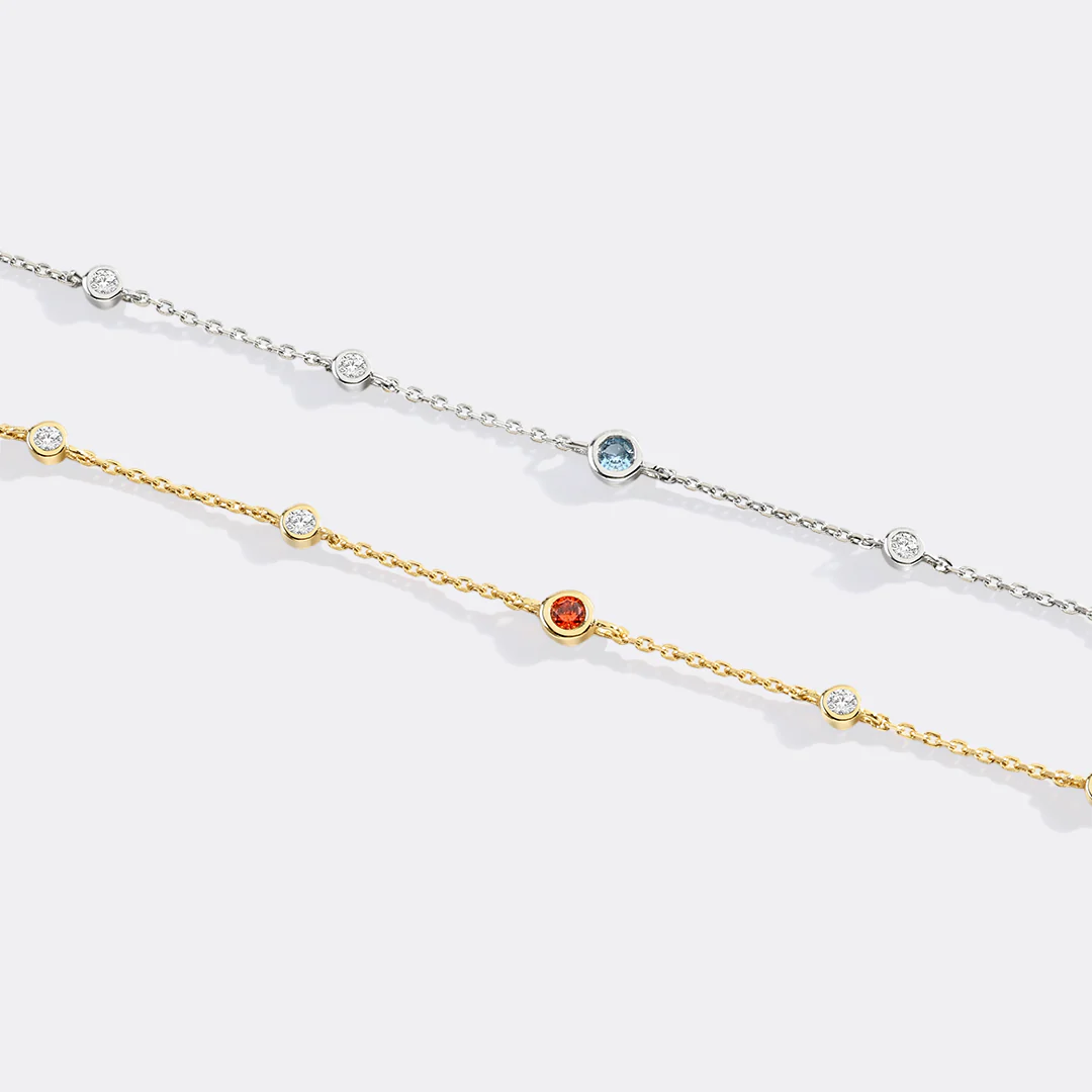 July Birthstone Station Bracelet - Image 5