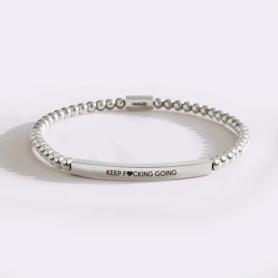 Keep Fâ„cking Going Beaded Inspire Bracelet - Image 7