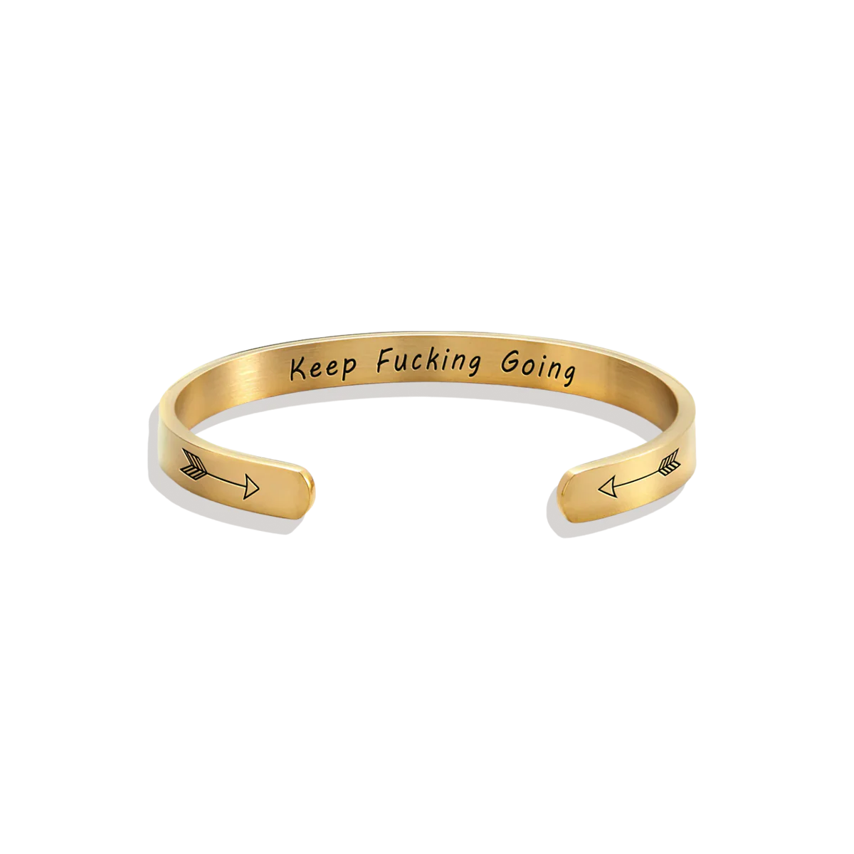 Keep Fucking Going Personalizable Cuff Bracelet - Image 4