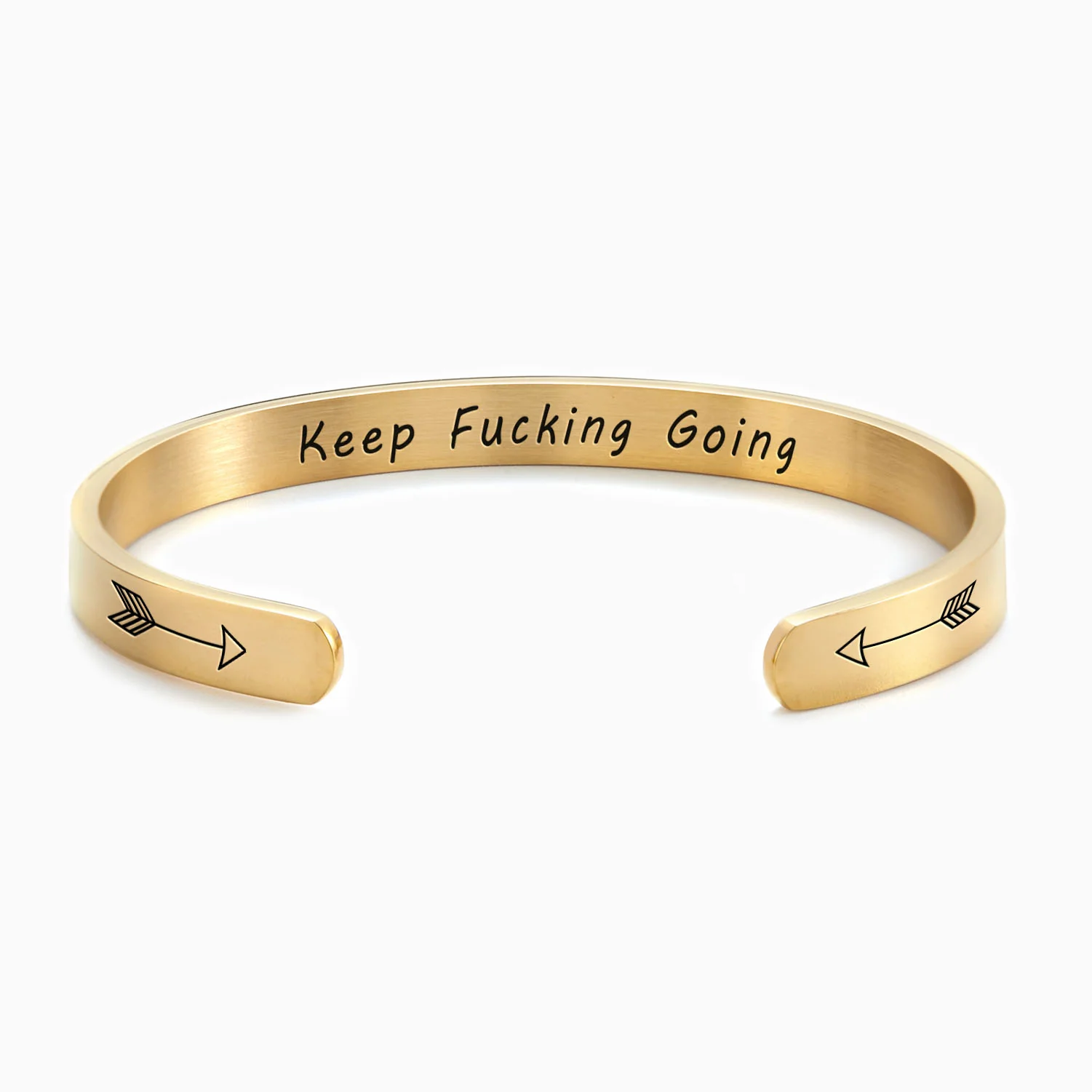 Keep Fucking Going Personalizable Cuff Bracelet - Image 5