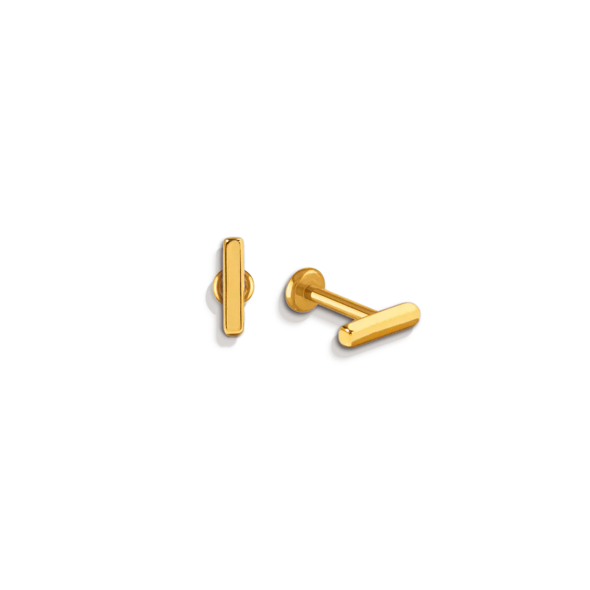Little Bar Sleeper Flatback Earrings | 16g - Image 3