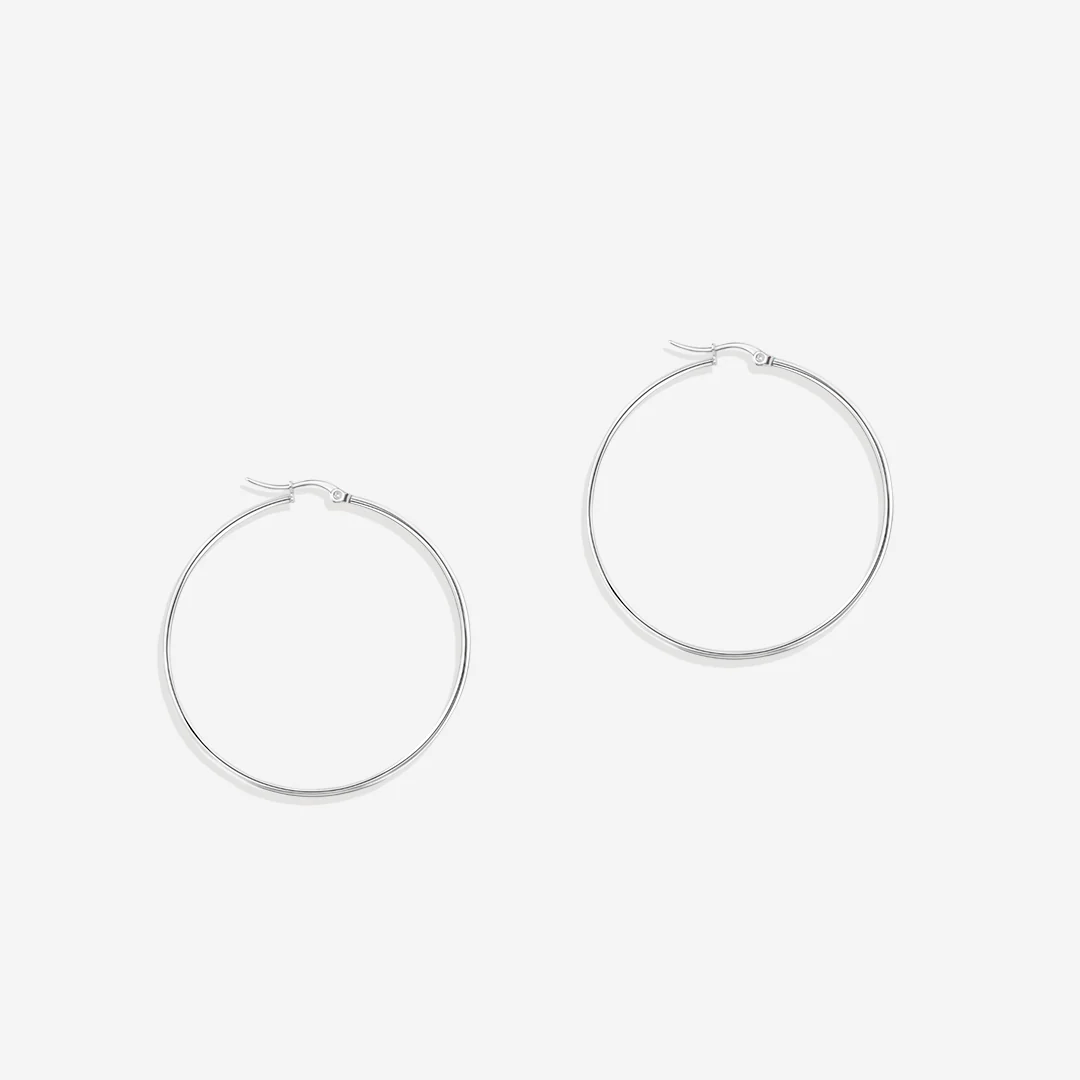 Lynette Large Hoop Earrings - Image 6