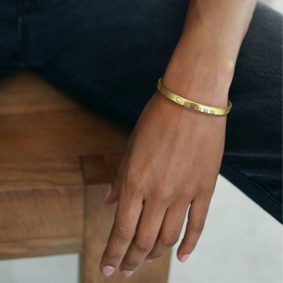 Mama Bear & Her Baby Bears Engraved Cuff Bracelet - Image 108