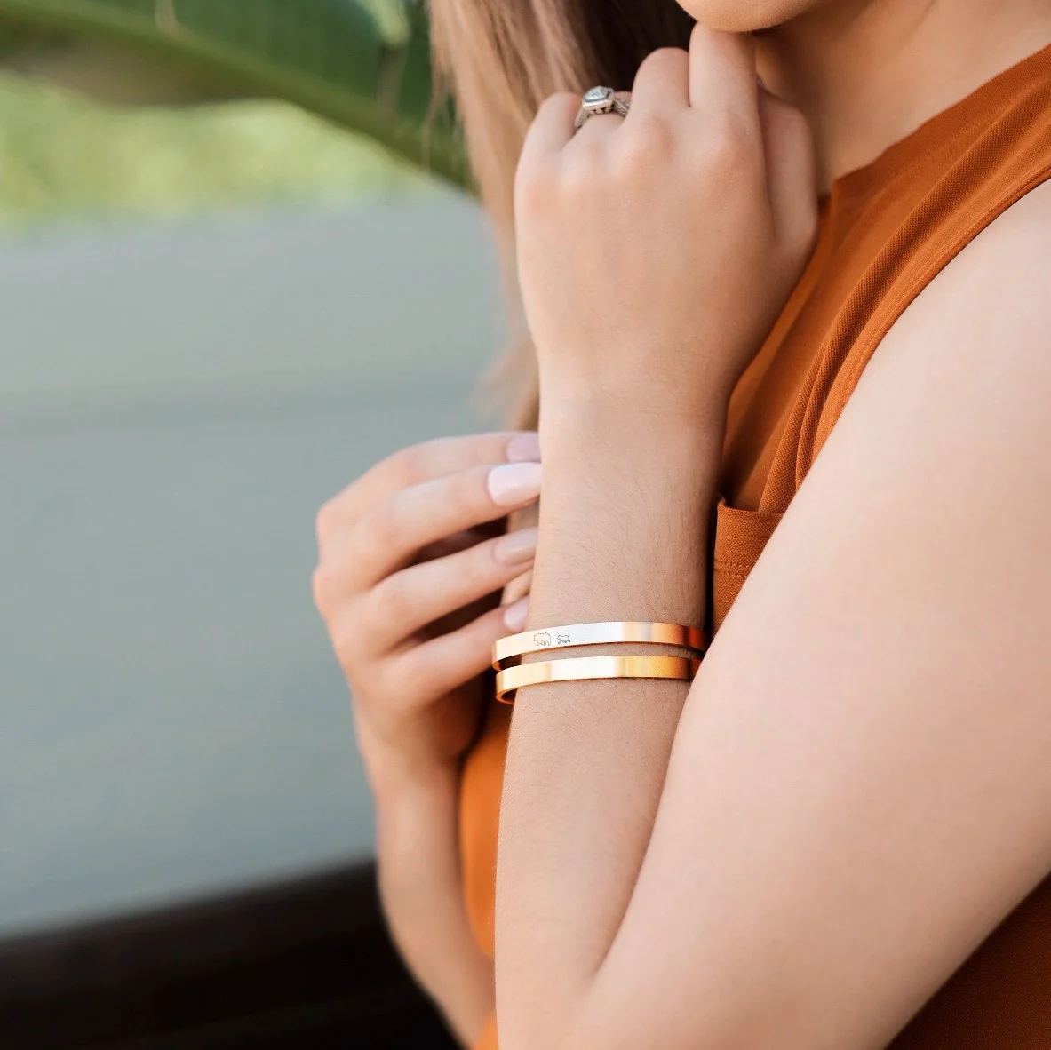 Mama Bear & Her Baby Bears Engraved Cuff Bracelet - Image 12