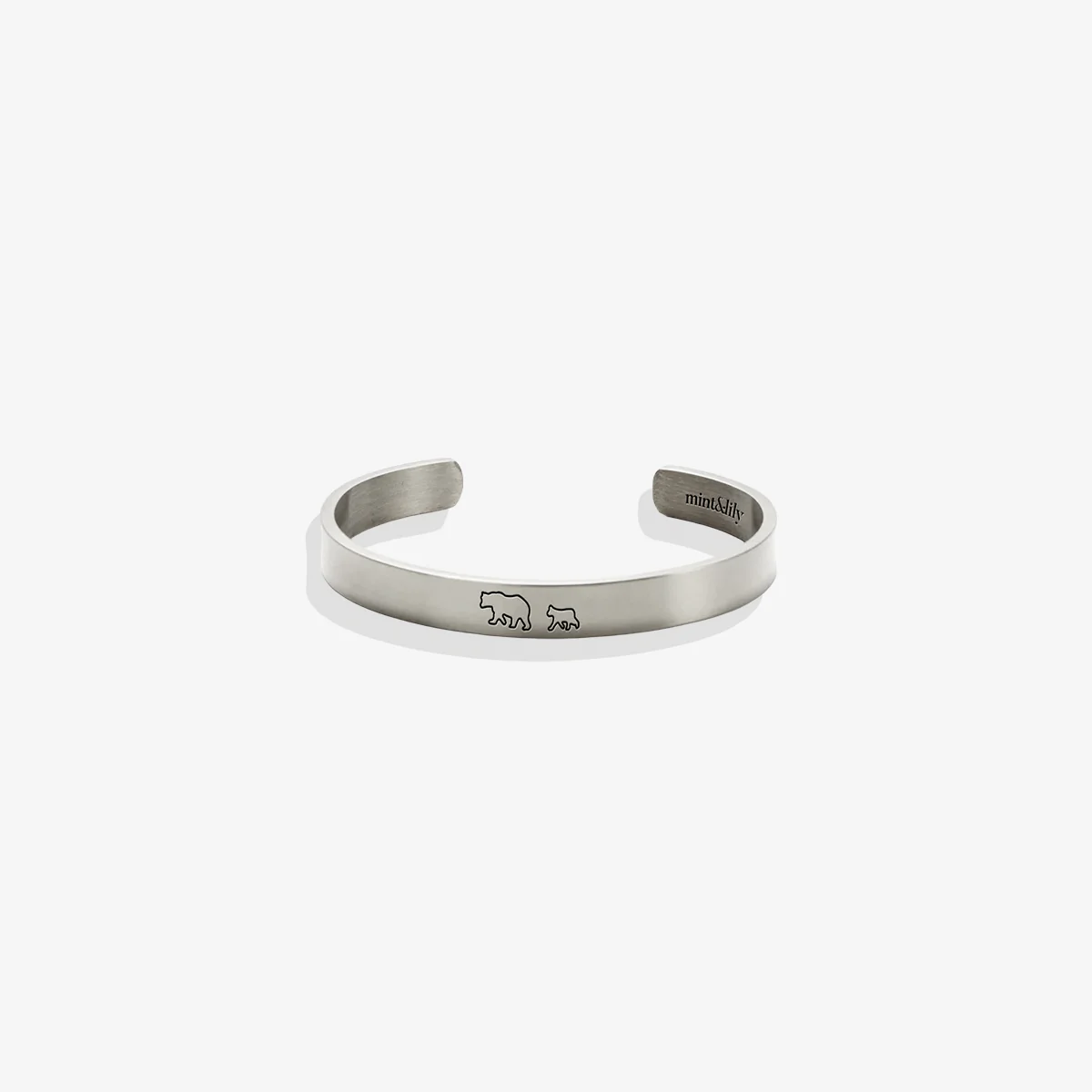 Mama Bear & Her Baby Bears Engraved Cuff Bracelet - Image 146