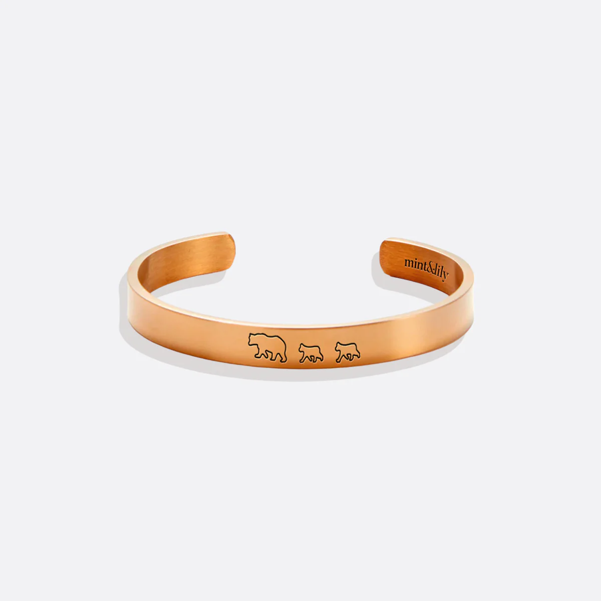 Mama Bear & Her Baby Bears Engraved Cuff Bracelet - Image 148