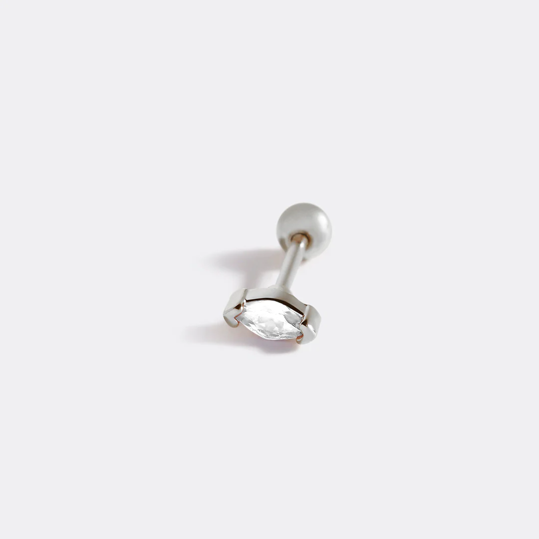 Marquis Gemstone Sleeper Stud Earrings - Image 24