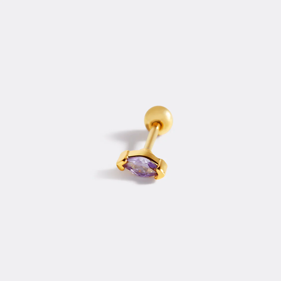 Marquis Gemstone Sleeper Stud Earrings - Image 25