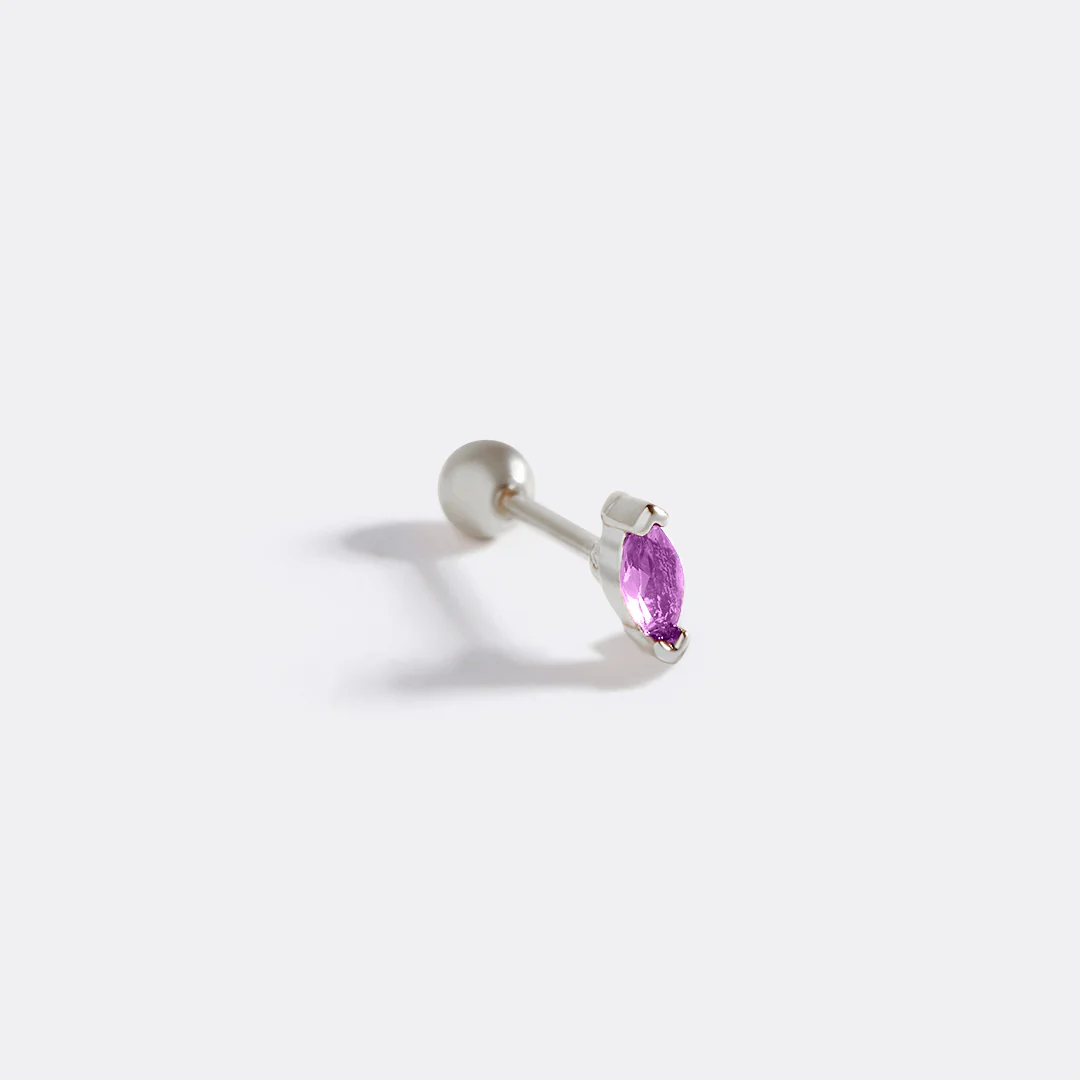 Marquis Gemstone Sleeper Stud Earrings - Image 33